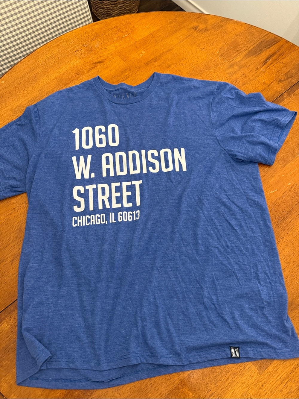 W. Addison Street Graphic Tee - Royal Blue xxl Korked Chicago cubs stadium